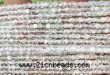 CCU1630 15 inches 2.5mm faceted cube white moonstone beads