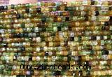 CCU1644 15 inches 2.5mm faceted cube yellow & green tourmaline beads