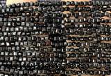 CCU1648 15 inches 2.5mm faceted cube black tourmaline beads