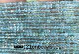 CCU1653 15 inches 2.5mm faceted cube blue apatite beads