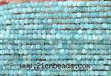 CCU1690 15 inches 2.5mm faceted cube amazonite gemstone beads