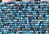 CCU1713 15 inches 2.5mm faceted cube azurite gemstone beads