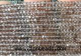 CCU1725 15 inches 2.5mm faceted cube ice obsidian gemstone beads