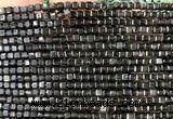 CCU1726 15 inches 2.5mm faceted cube rainbow obsidian beads