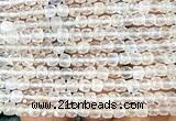 CCU1827 15 inches 4mm faceted cube white moonstone beads