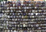 CCU1863 15 inches 4mm faceted cube iolite gemstone beads