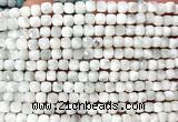 CCU1883 15 inches 4mm faceted cube green angel skin beads
