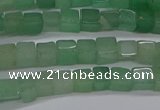 CCU307 15.5 inches 4*4mm cube green aventurine beads wholesale