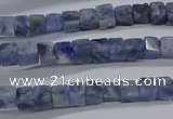 CCU314 15.5 inches 4*4mm cube sodalite beads wholesale