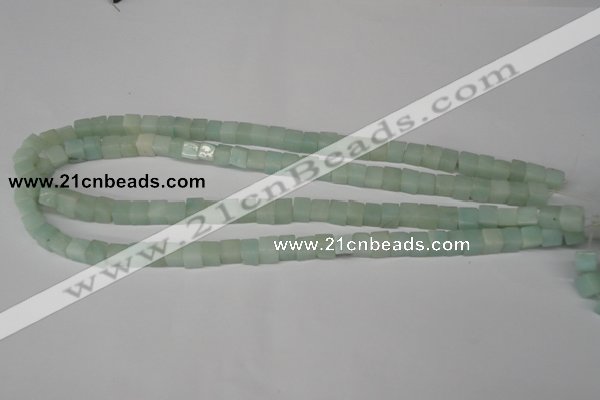 CCU40 15.5 inches 6*6mm cube amazonite beads wholesale