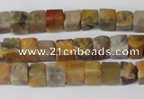 CCU42 15.5 inches 6*6mm cube agate gemstone beads wholesale