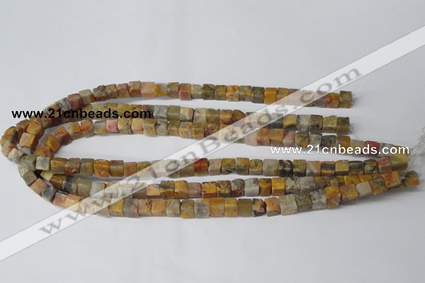 CCU42 15.5 inches 6*6mm cube agate gemstone beads wholesale