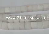 CCU45 15.5 inches 6*6mm cube white stone beads wholesale