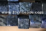 CCU488 15.5 inches 6*6mm cube blue dumortierite beads wholesale