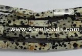 CCU511 15.5 inches 4*13mm cuboid dalmatian jasper beads wholesale