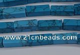 CCU725 15.5 inches 4*13mm cuboid imitation turquoise beads wholesale