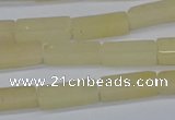 CCU730 15.5 inches 4*13mm cuboid yellow jade beads wholesale