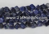 CCU90 15.5 inches 4*4mm cube sodalite gemstone beads wholesale