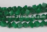 CCU92 15.5 inches 4*4mm cube dyed white jade beads wholesale