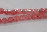 CCY100 15.5 inches 4mm round cherry quartz beads wholesale