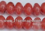 CCY151 15.5 inches 13*18mm rondelle cherry quartz beads wholesale