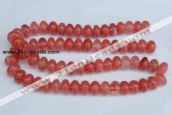 CCY151 15.5 inches 13*18mm rondelle cherry quartz beads wholesale