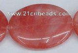 CCY161 15.5 inches 35*45mm oval cherry quartz beads wholesale