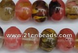 CCY203 15.5 inches 13*18mm rondelle volcano cherry quartz beads