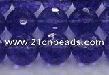 CCY607 15.5 inches 18mm faceted round blue cherry quartz beads