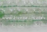 CCY611 15.5 inches 6mm faceted round green cherry quartz beads