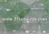 CCY618 15.5 inches 20mm faceted round green cherry quartz beads