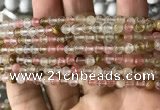 CCY630 15.5 inches 4mm round volcano cherry quartz beads wholesale