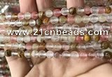 CCY631 15.5 inches 6mm round volcano cherry quartz beads wholesale