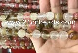 CCY634 15.5 inches 12mm round volcano cherry quartz beads wholesale