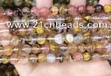 CCY641 15.5 inches 6mm round volcano cherry quartz beads