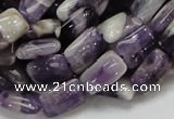 CDA05 15.5 inches 8*12mm rectangle dogtooth amethyst quartz beads