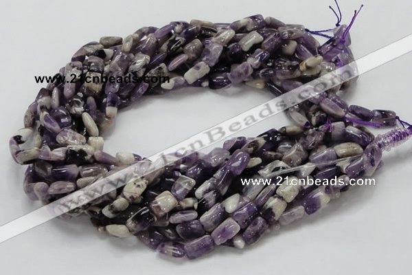 CDA05 15.5 inches 8*12mm rectangle dogtooth amethyst quartz beads