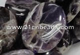 CDA11 15.5 inches 30*40mm oval dogtooth amethyst quartz beads