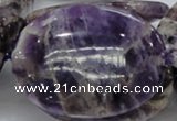 CDA12 15.5 inches 35*50mm oval dogtooth amethyst quartz beads