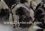 CDA15 15.5 inches 30*30mm triangle dogtooth amethyst quartz beads