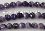 CDA151 15.5 inches 6mm faceted round dogtooth amethyst beads