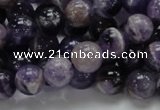 CDA18 15.5 inches 10mm round dogtooth amethyst quartz beads