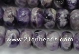 CDA19 15.5 inches 10*14mm rondelle dogtooth amethyst quartz beads