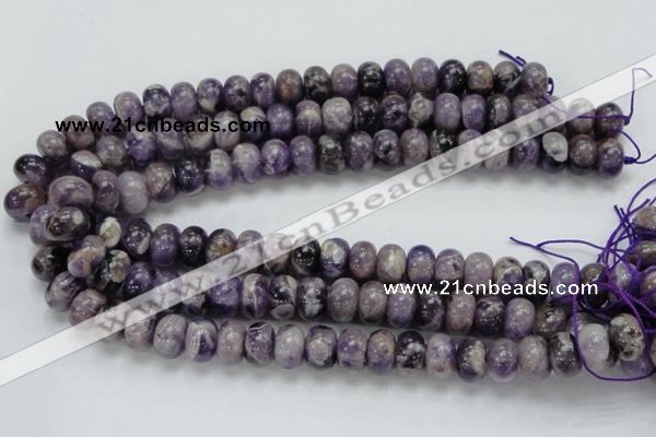 CDA19 15.5 inches 10*14mm rondelle dogtooth amethyst quartz beads