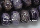 CDA20 15.5 inches 15*20mm rondelle dogtooth amethyst quartz beads