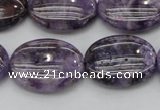 CDA302 15.5 inches 18*25mm oval dyed dogtooth amethyst beads