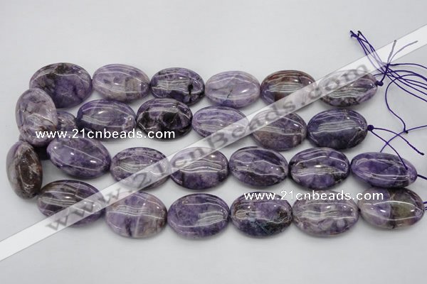 CDA303 15.5 inches 22*30mm oval dyed dogtooth amethyst beads