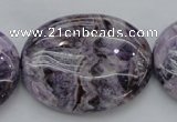 CDA304 15.5 inches 30*40mm oval dyed dogtooth amethyst beads