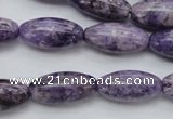 CDA330 15.5 inches 10*20mm rice dyed dogtooth amethyst beads