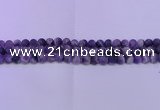 CDA351 15.5 inches 6mm round matte dogtooth amethyst beads